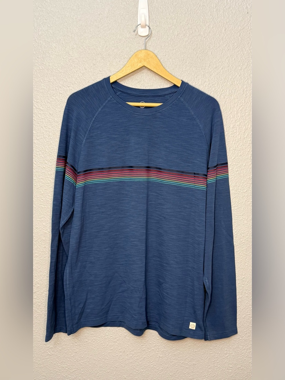 Marine Layer | Midweight Air Crew Long Sleeve Tee | Holiday | Size Large